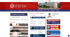 Desktop Screenshot of gurgaon.haryanapolice.gov.in