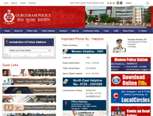 Tablet Screenshot of gurgaon.haryanapolice.gov.in