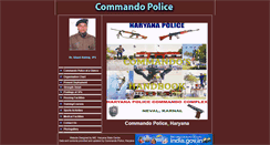 Desktop Screenshot of commando.haryanapolice.gov.in